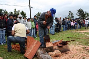 confección de tejuelas
